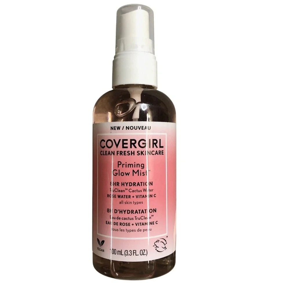 COVERGIRL Priming Glow Mist Hydrating Rose Water Vitamin C All Skin Types 3.3 oz